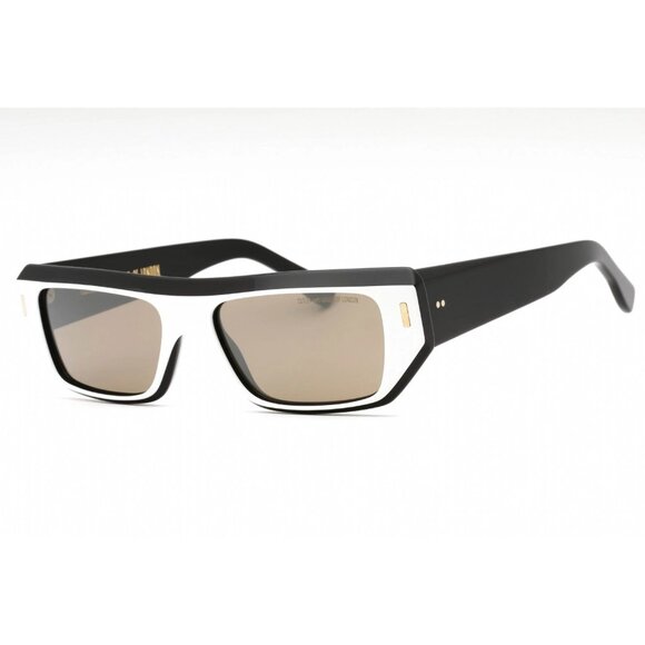 NEW CUTLER AND GROSS CGSN1367 004 WHITE ON BLACK WOMEN SUNGLASSES